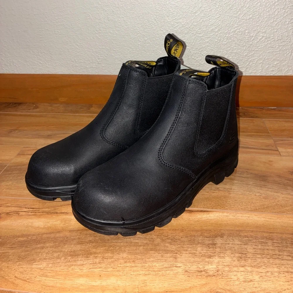 NWT Women's Skechers Workshire Jannit Work Boots - Composite Toe - size 6.5 - Picture 2 of 11